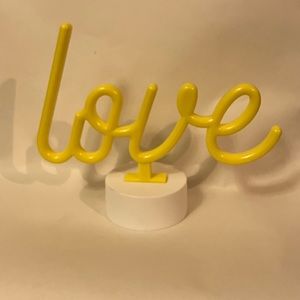 Mini “Love” neon light